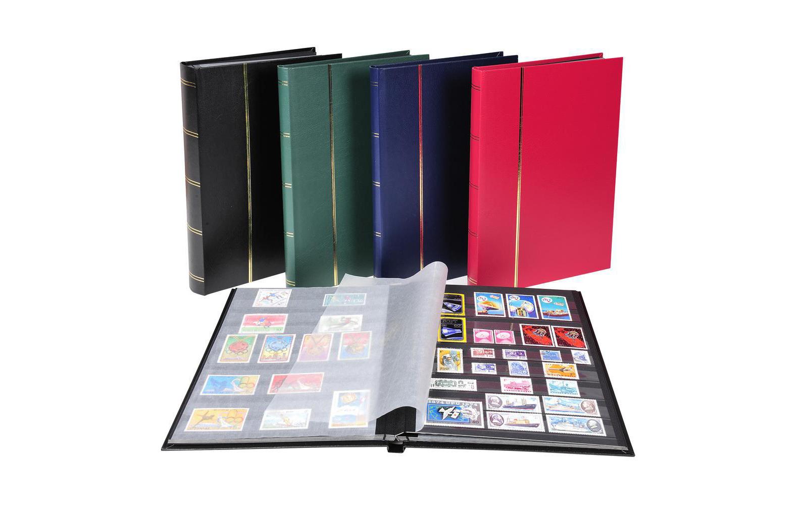 Exacompta Einsteckalbum, 16 Seiten, 22,5 × 30,5 cm, Schwarz, Kunstleder