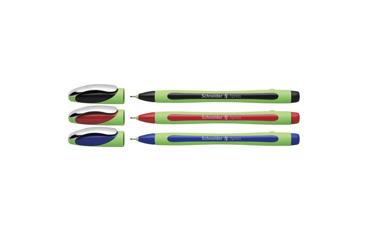 Schneider Schreibgeräte Schneider Xpress Basic Fineliner Set – 3 Stk., 0,8 mm, sortiert