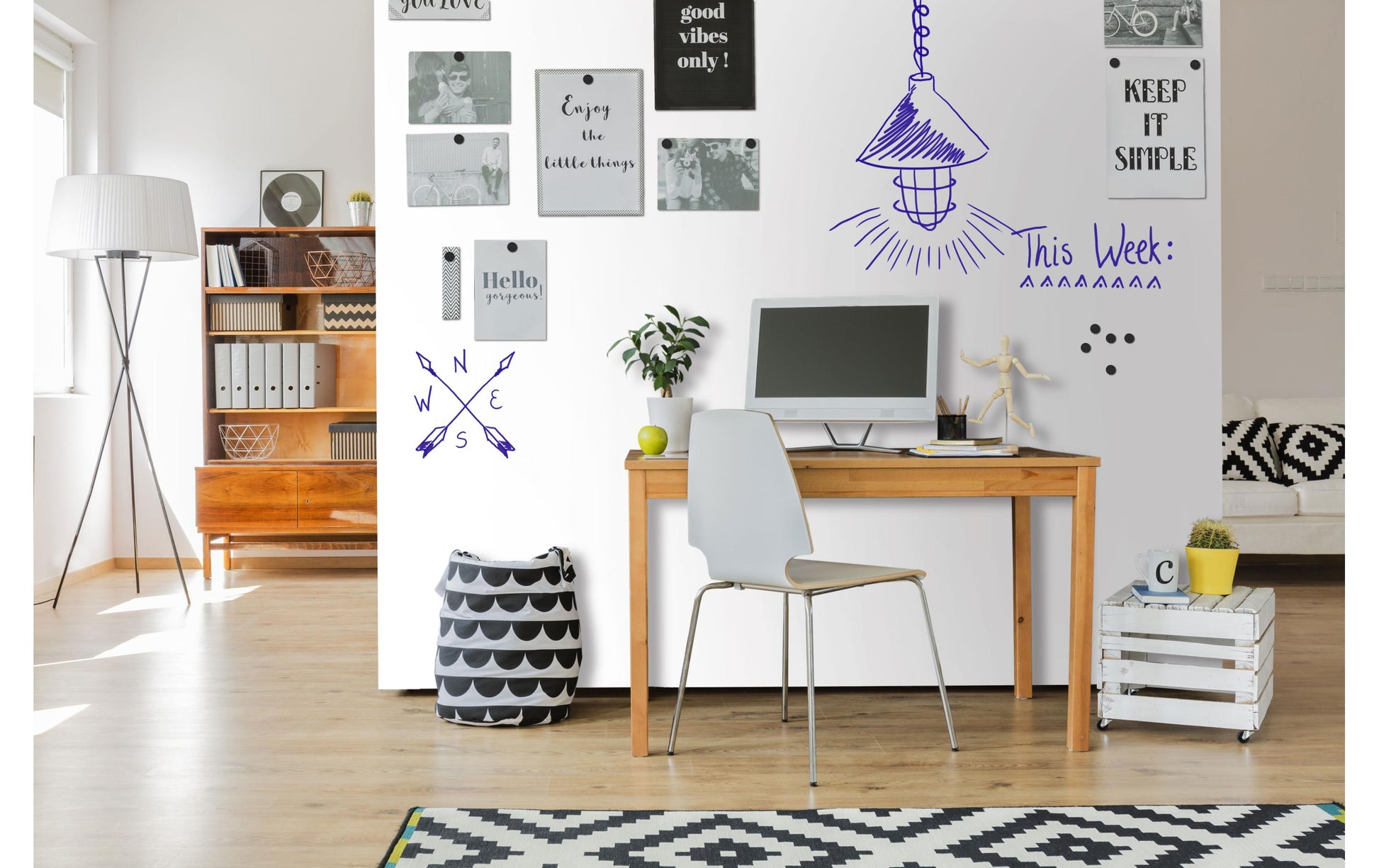 Legamaster Whiteboard – 101 × 300 cm
