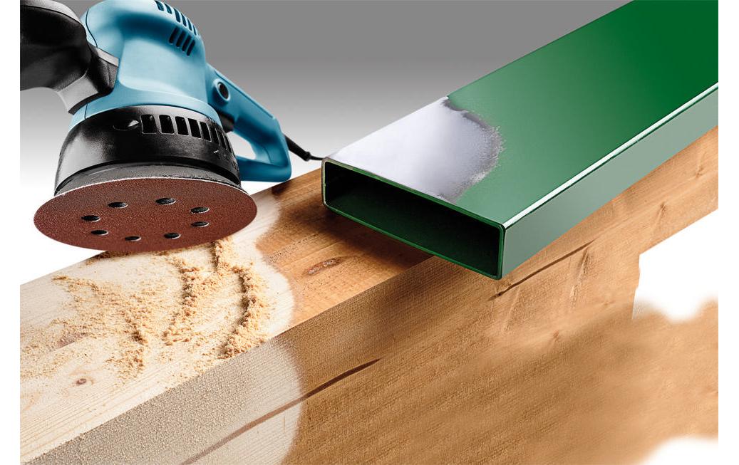 kwb Schleifscheibe 125 mm P60 – gelocht – für Exzenterschleifer, Holz & Metall – 5 Stk