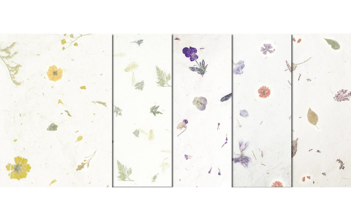 URSUS Decoupage-Papier – 23 × 33 cm, Motiv Blumen/Blätter, 35 g/m² – 5 Blatt