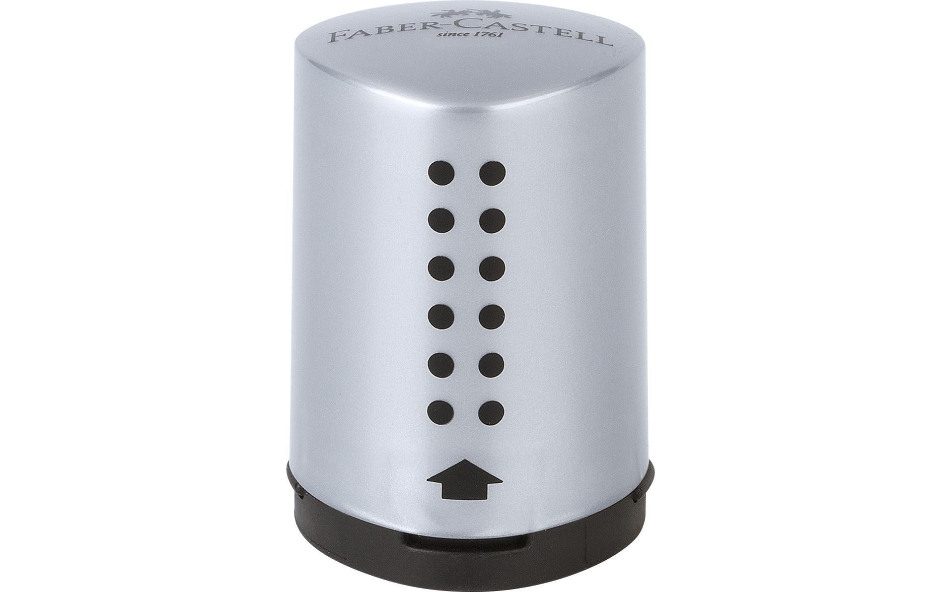 Faber-Castell Spitzer – manuell, schwarz, silber, 183700
