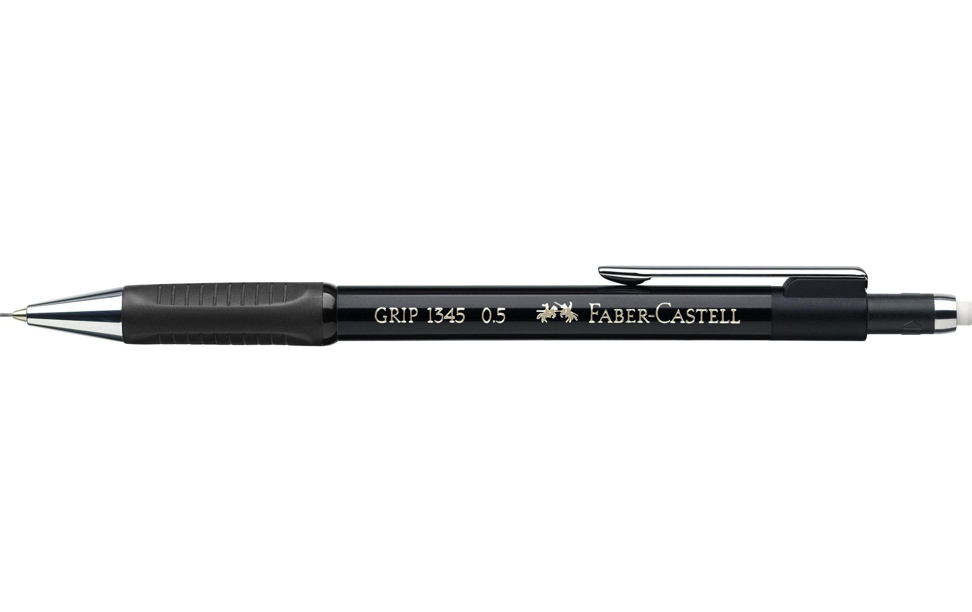 Faber-Castell Grip Druckbleistift – 0,5 mm, Schwarz
