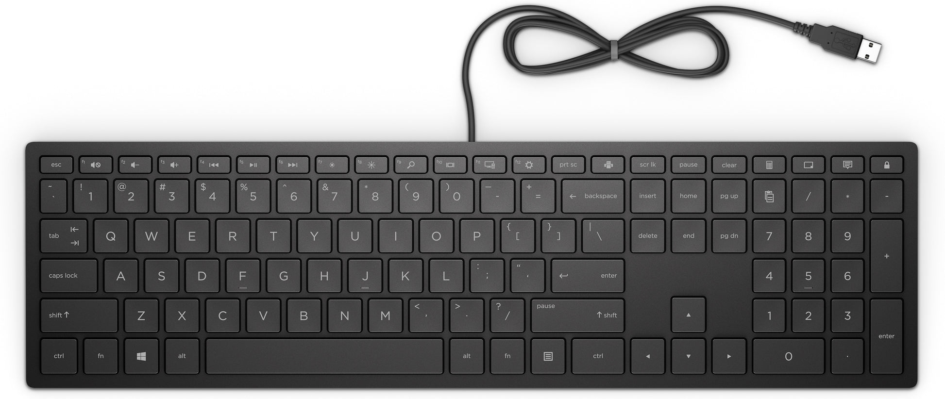 HP Pavilion 300 – Tastatur – mechanisch – kabelgebunden, USB – schwarz