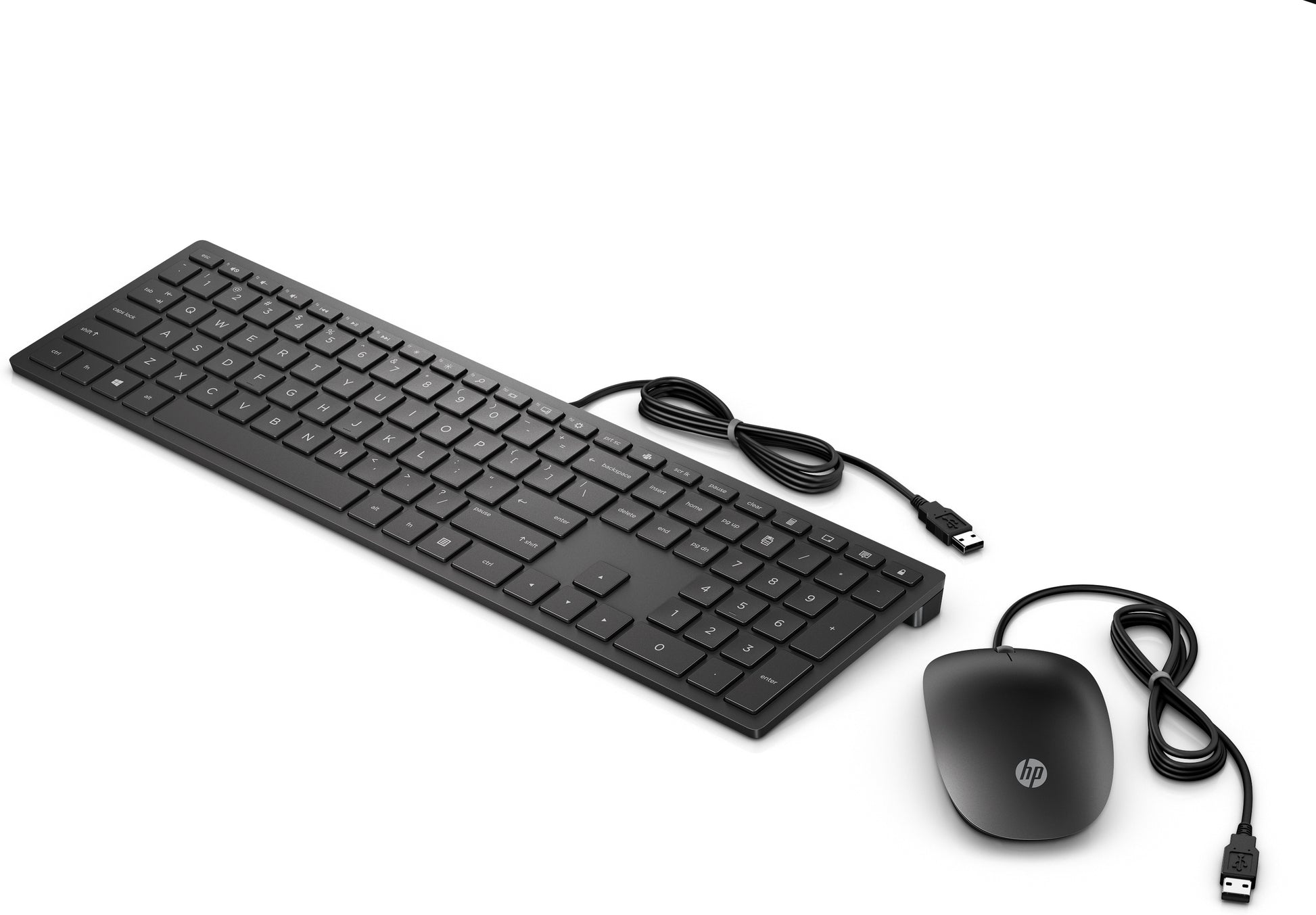 HP Pavilion 300 – Tastatur- und Maus-Set – Kabelgebunden, USB – Schwarz