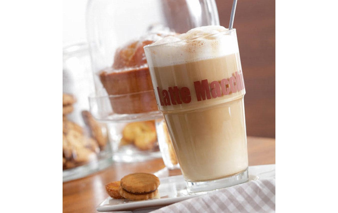 Leonardo Solo Latte Macchiato Glas – 0,41 l, transparent, spülmaschinenfest, 6 Stück