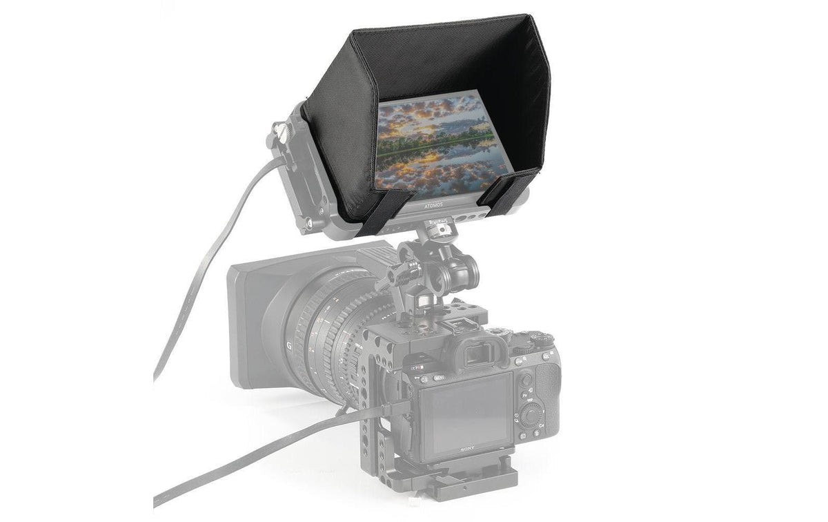 SmallRig VH2269 Sonnenblende – für Atomos Ninja V, Ninja V Cage – Schwarz