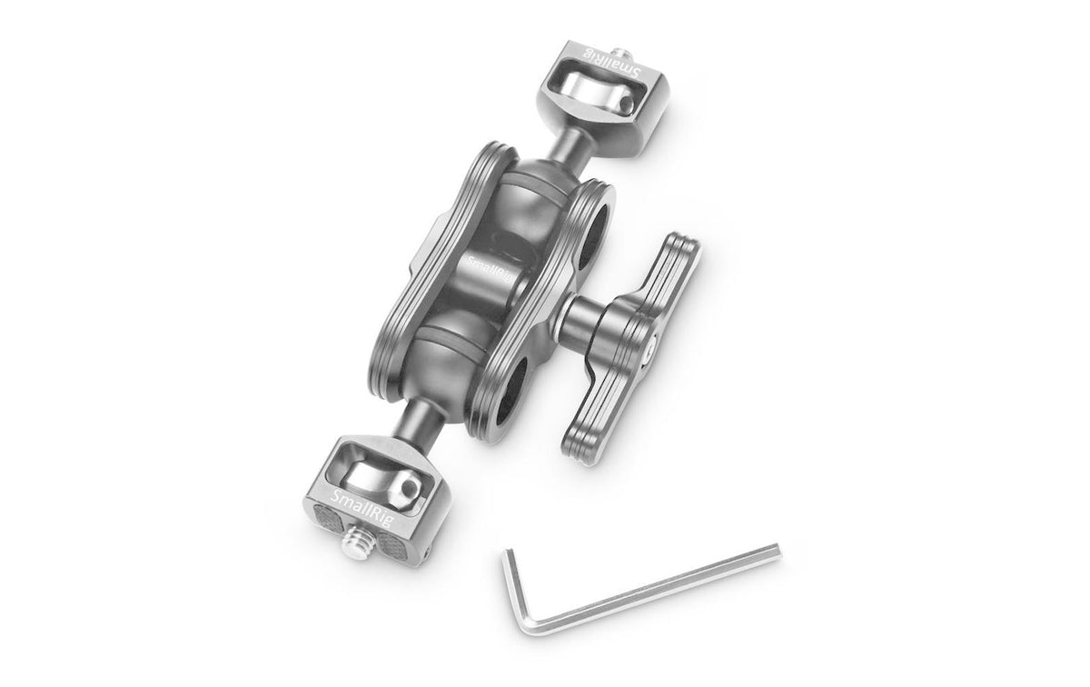 SmallRig 2070 Arm mit Doppel-Kugelköpfen – 1,5 kg, 1/4" Gewinde – für Universal – Schwarz