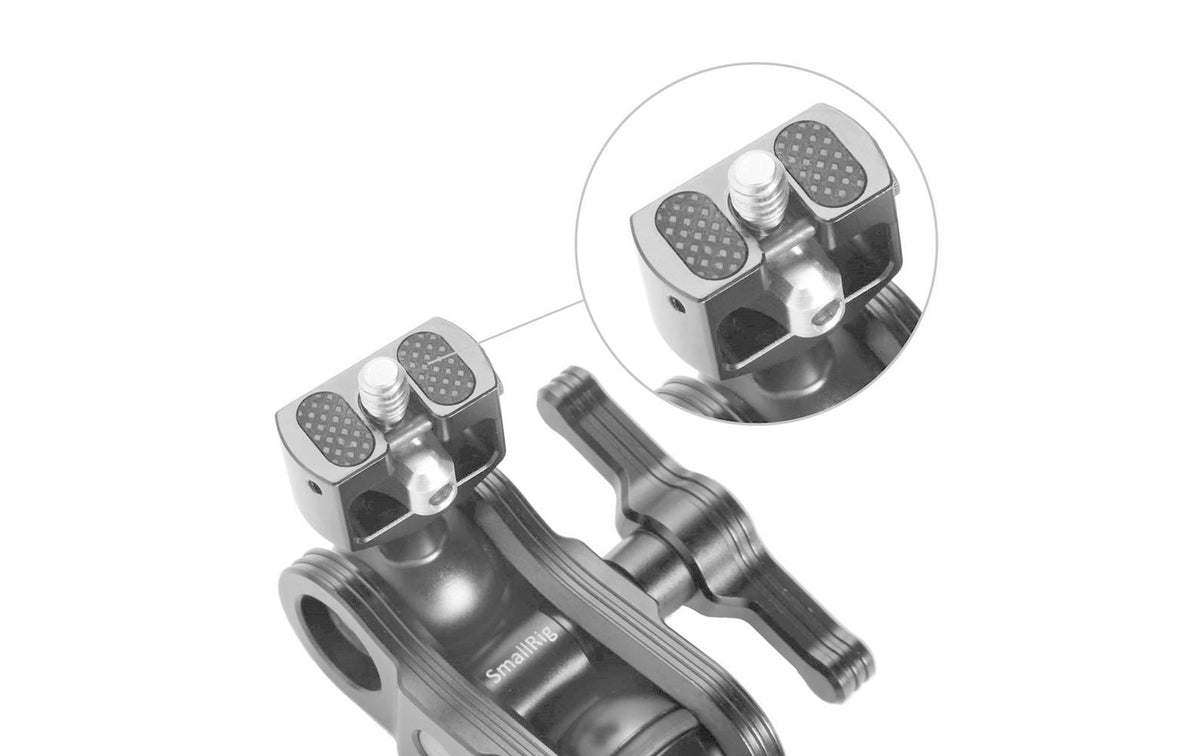 SmallRig 2070 Arm mit Doppel-Kugelköpfen – 1,5 kg, 1/4" Gewinde – für Universal – Schwarz