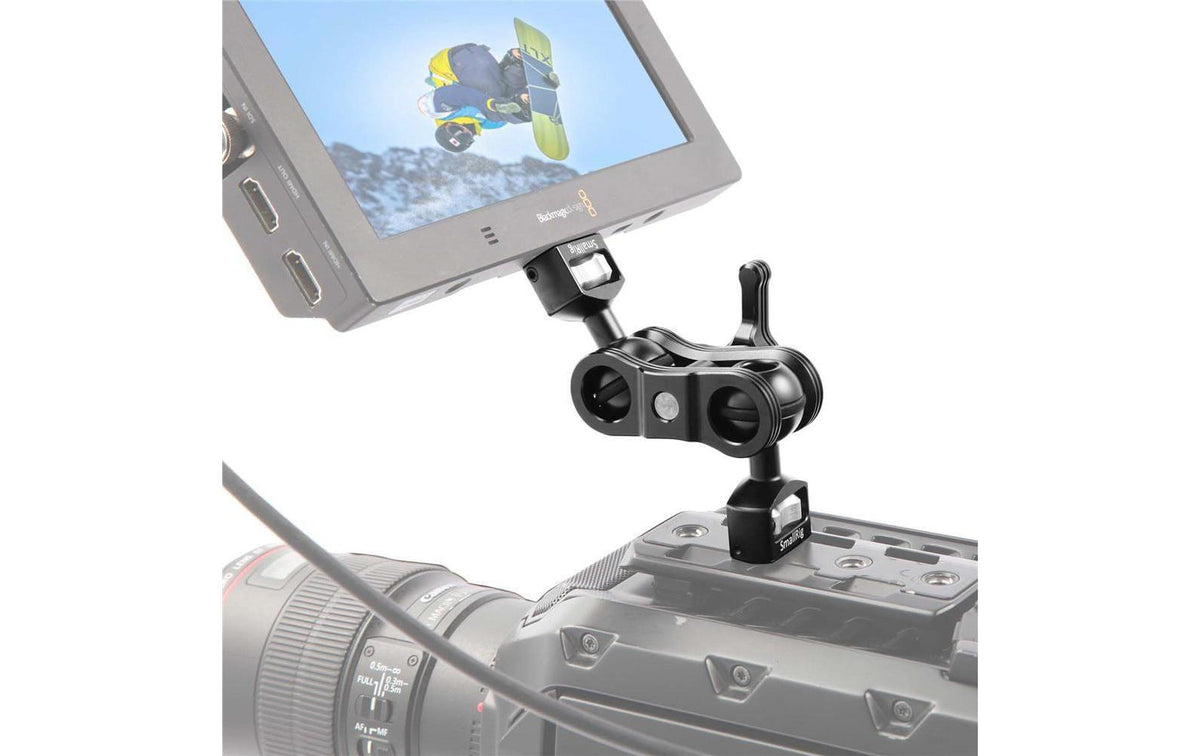 SmallRig 2070 Arm mit Doppel-Kugelköpfen – 1,5 kg, 1/4" Gewinde – für Universal – Schwarz
