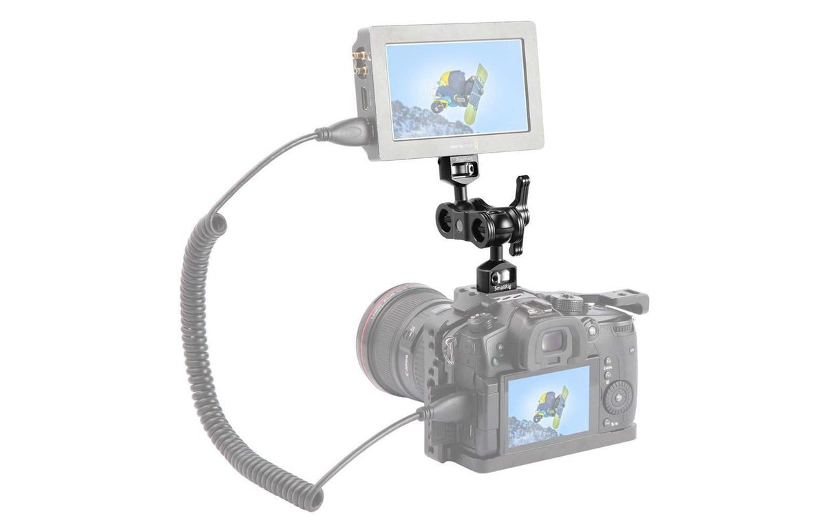 SmallRig 2070 Arm mit Doppel-Kugelköpfen – 1,5 kg, 1/4" Gewinde – für Universal – Schwarz