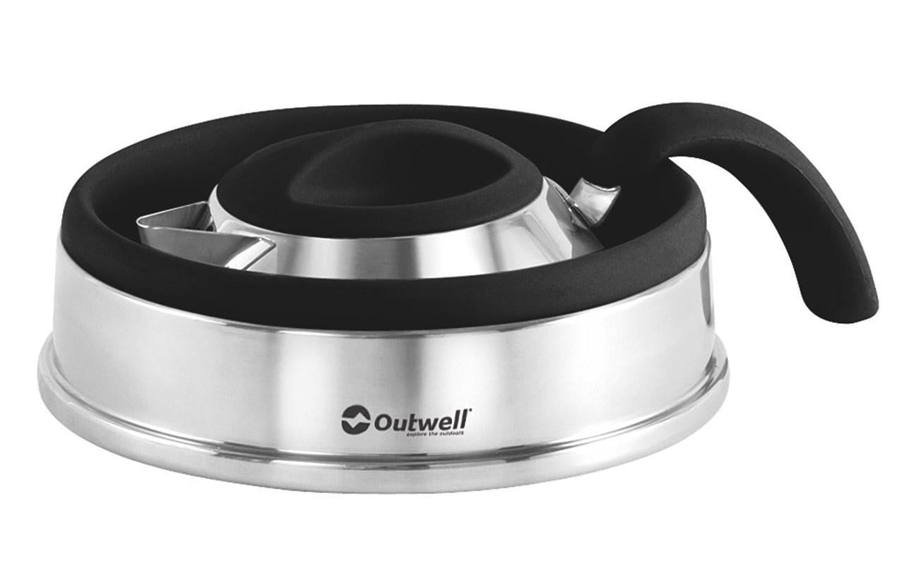 Outwell Collaps Wasserkocher – 2,5 l, Silikon, Edelstahl
