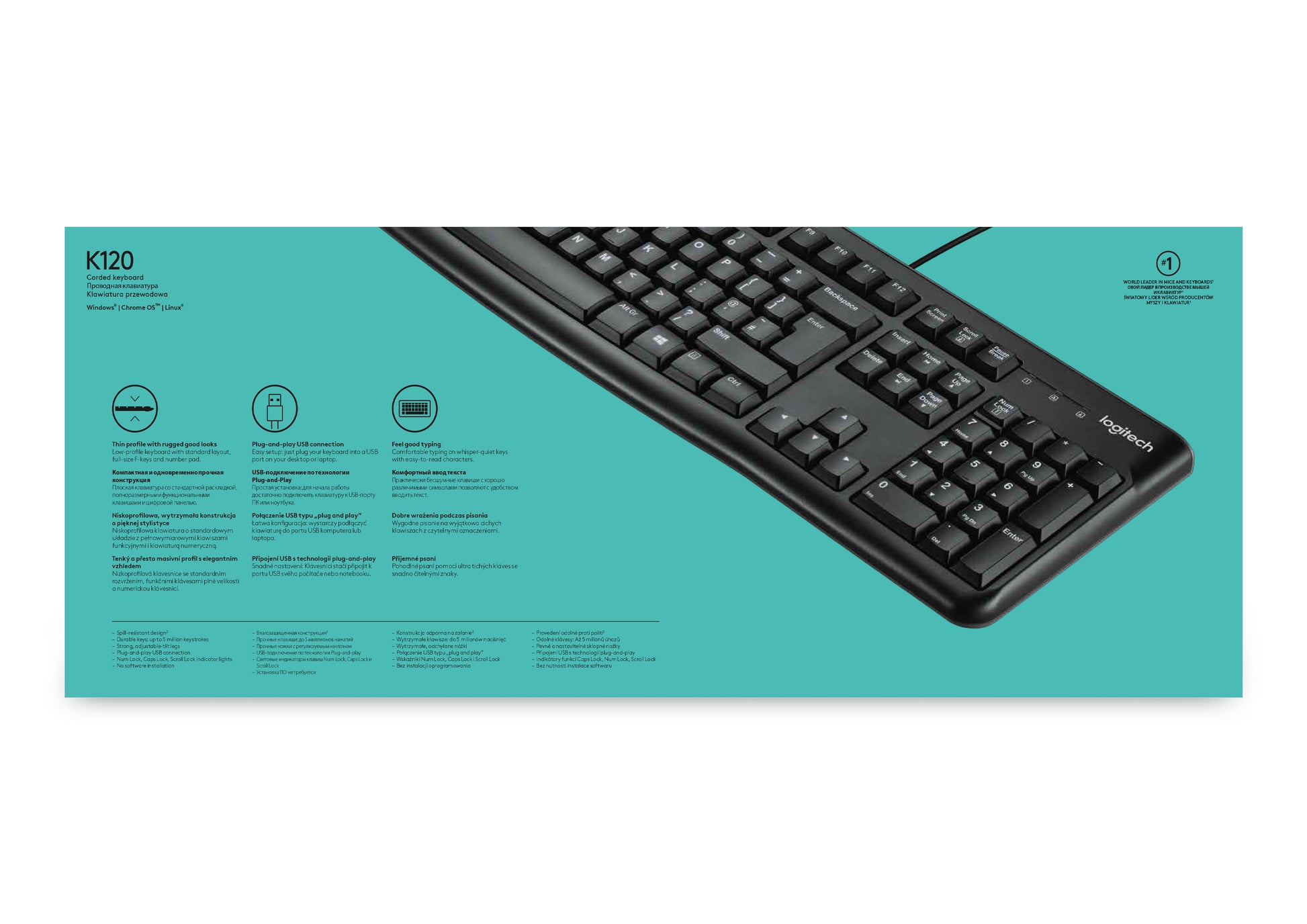 Logitech K120 – Tastatur, FR-Layout (FR)