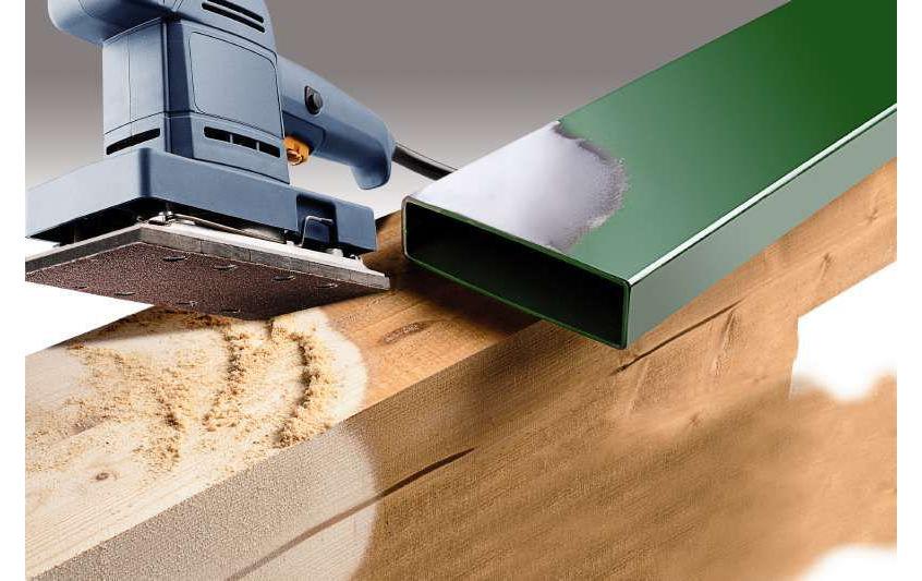 kwb Schleifpapier 93 × 185 mm Korund P120 – für Metall & Holz – 5 Stk – gelocht