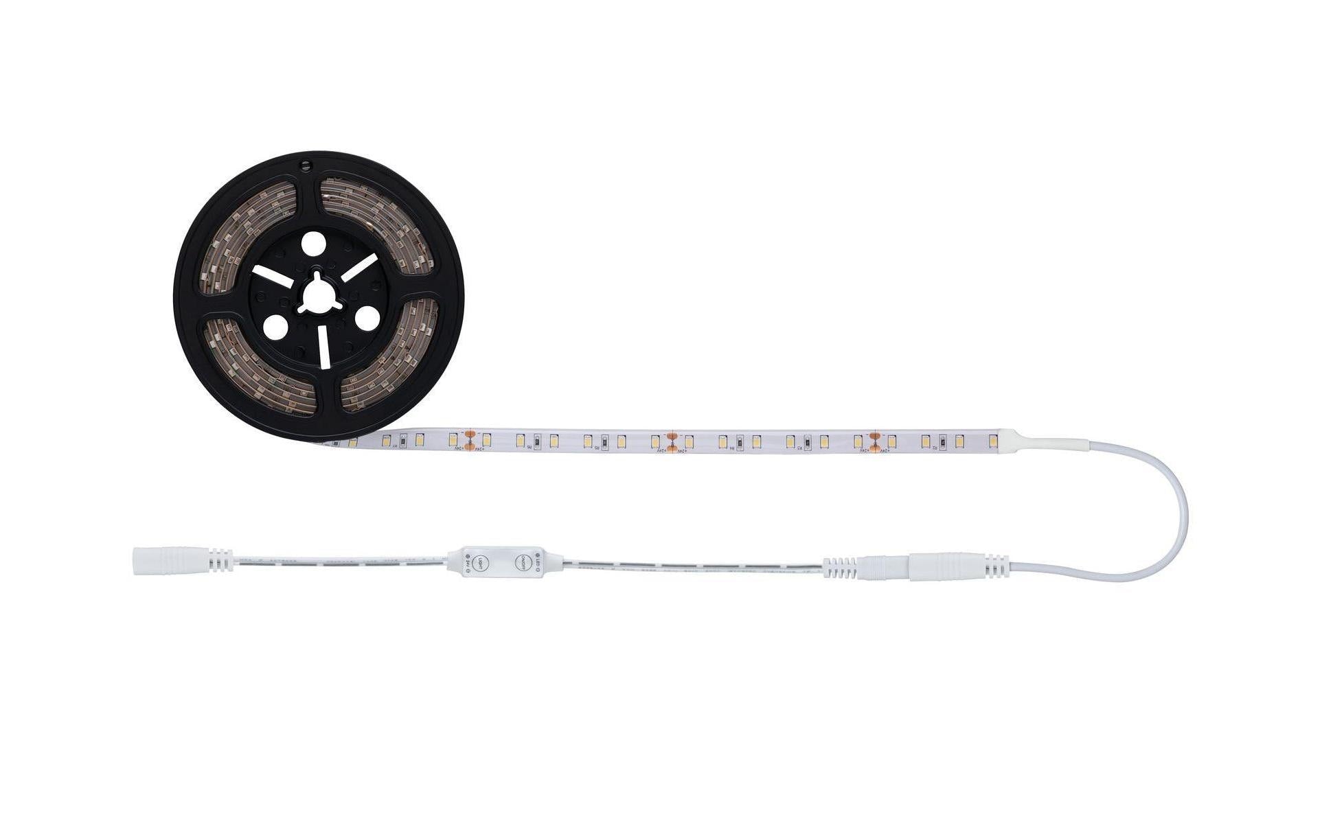 Paulmann LED-Strip – 3 m, 3300 lm, 33 W, 3000 K, dimmbar, weiss, inkl. Netzteil