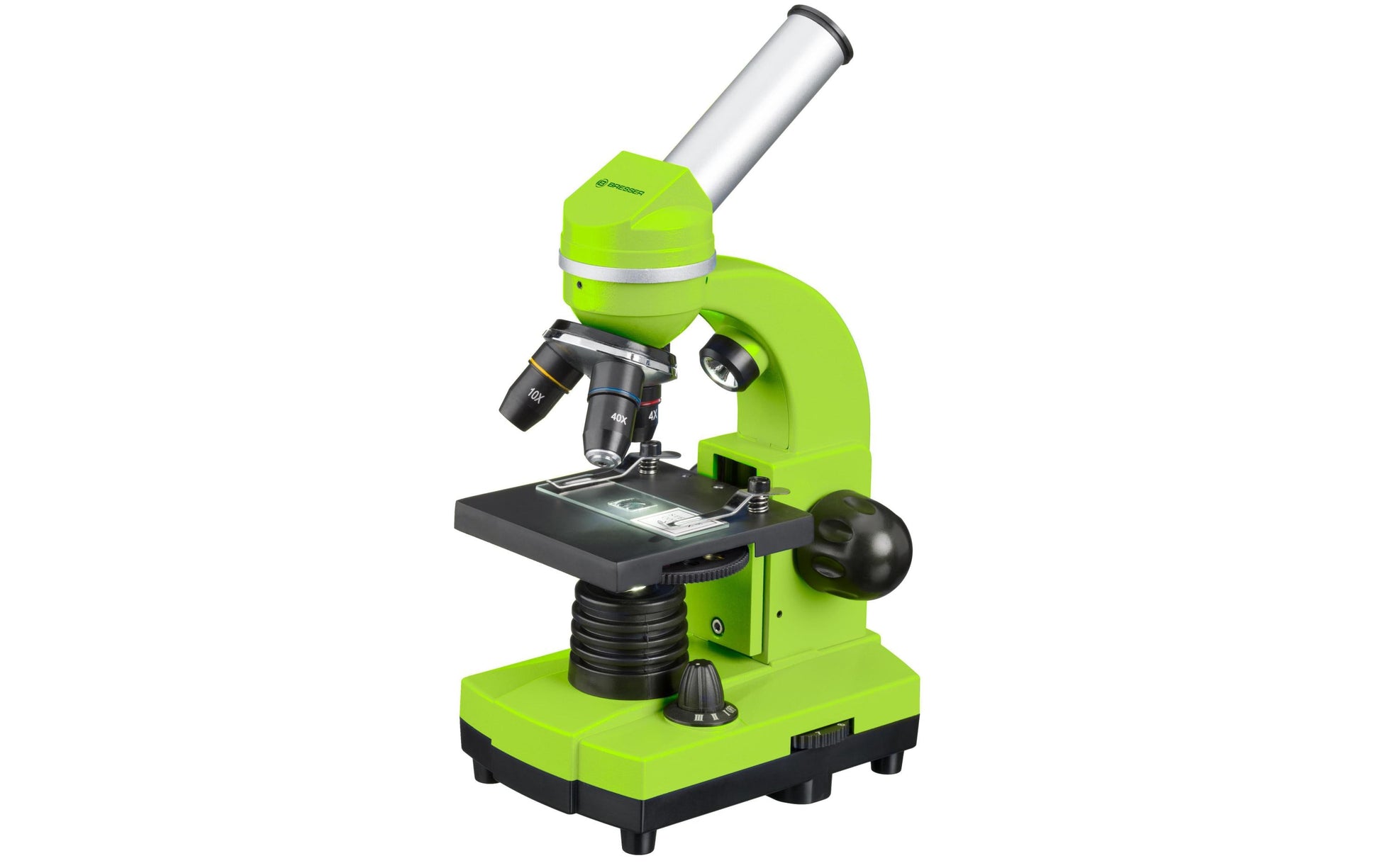 Bresser Optics Bresser Junior – Mikroskop-Bausatz – Schülermikroskop, 40–1600×, LED-Beleuchtung, ab 8 Jahren