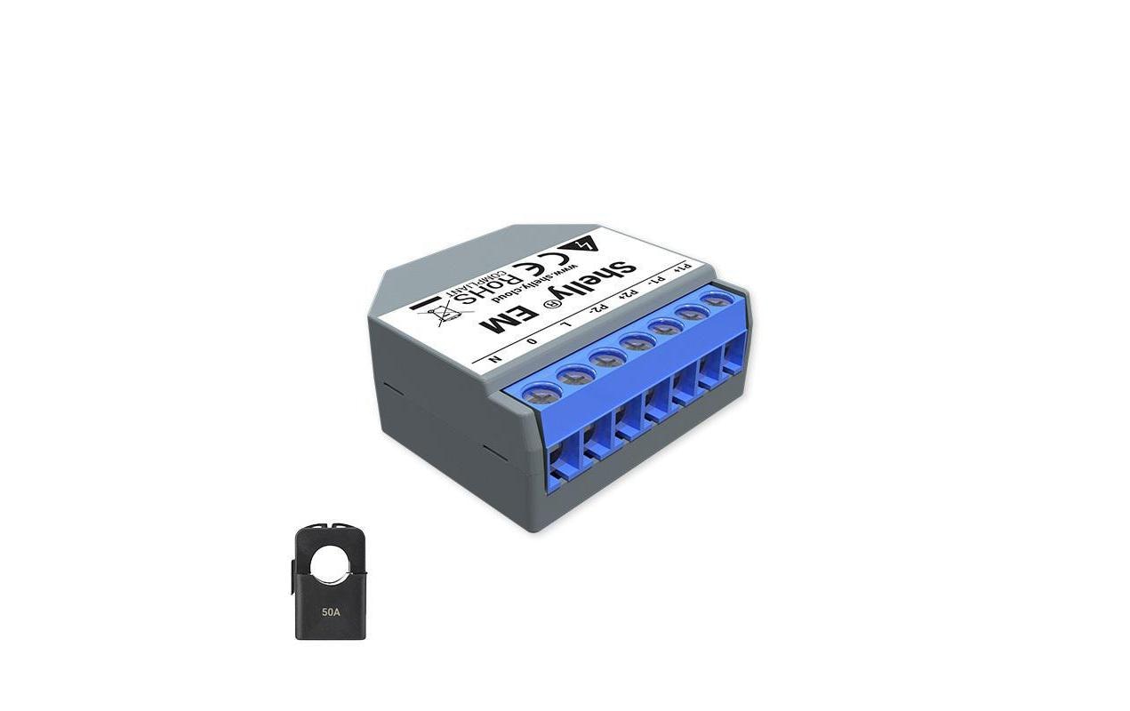 Shelly EM – Energiezähler – 120 A, WLAN, Wandmontage