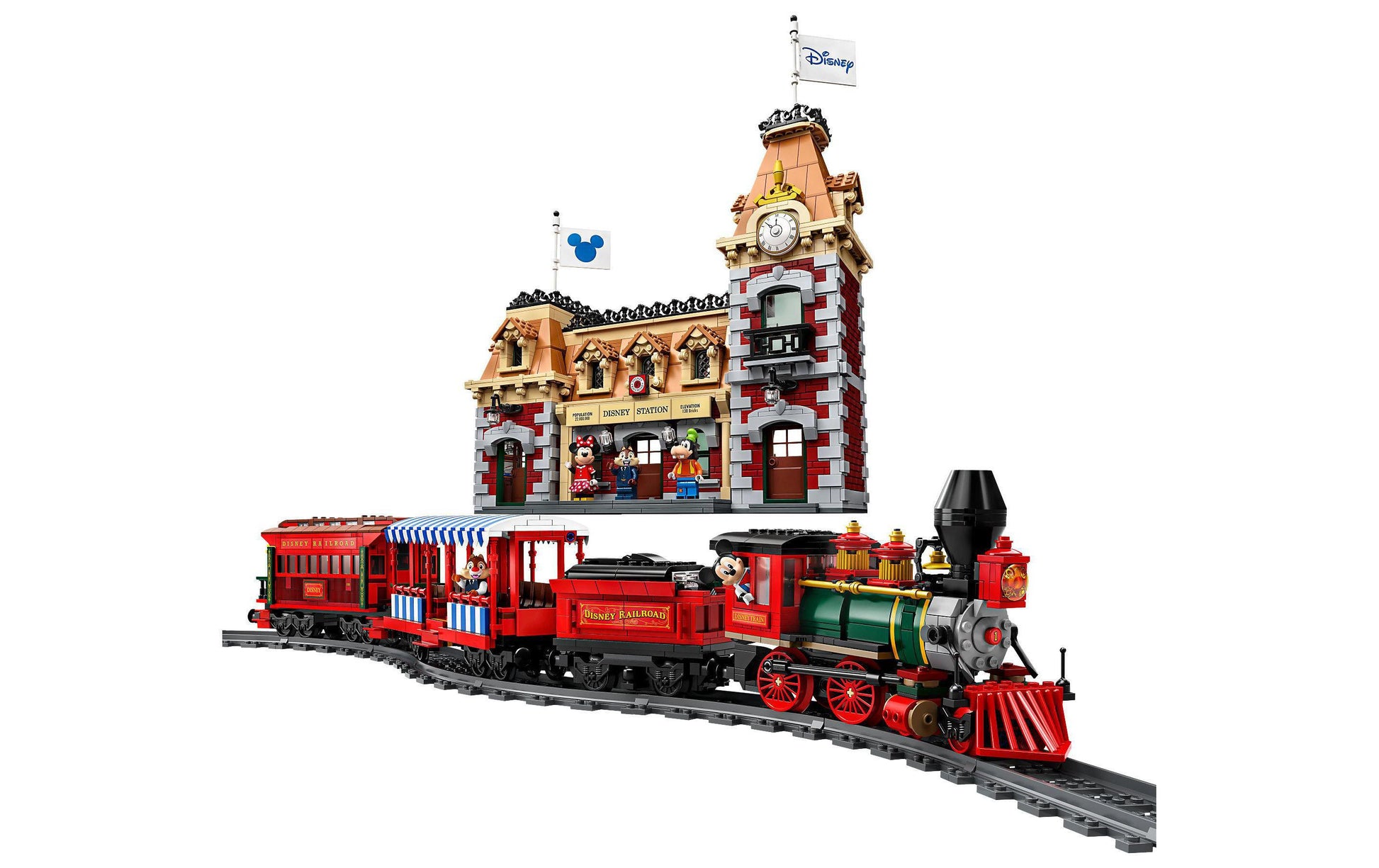 LEGO Disney Bauset Zug mit Bahnhof – 2'925-teilig – ab 12 Jahren