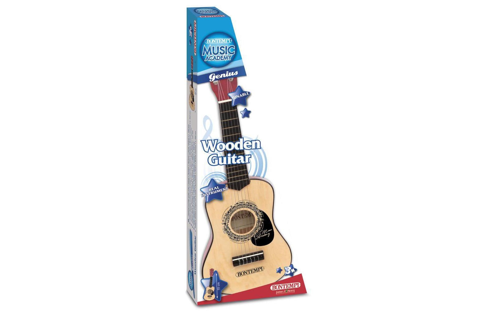 Bontempi Gitarre 6 Saiten – 55 cm – Holz – schwarz – ab 3 Jahren