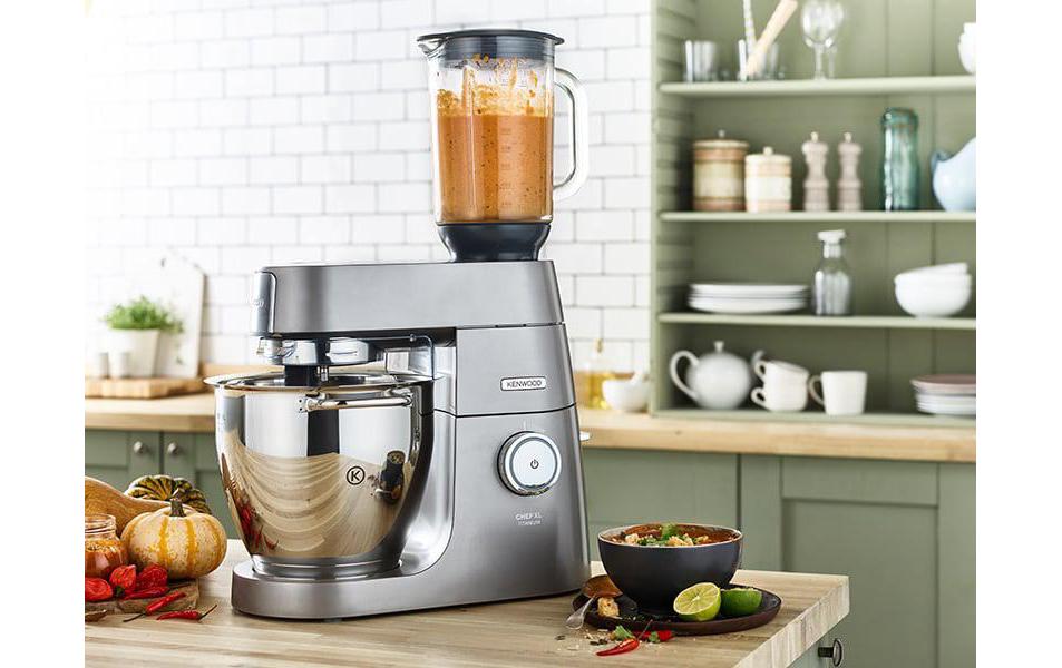 Kenwood Glas-Mixaufsatz KAH359GL – 1,6 l, für Chef, z. B. Classic KM330, Cooking Chef, Titanium Major KMM025
