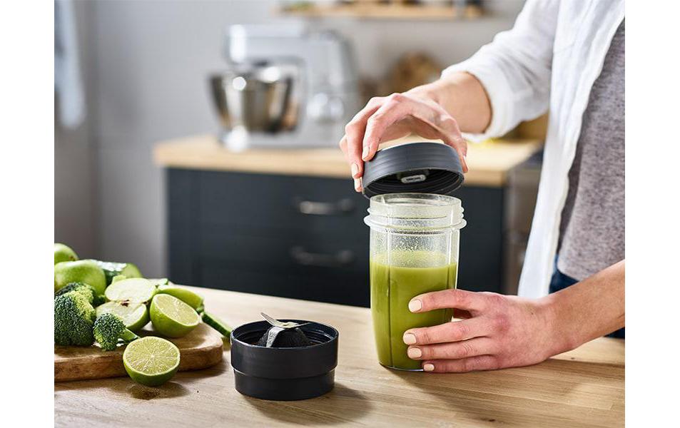 Kenwood Lebensmittelmühle KAH740PL – 600 ml, für Chef, Tritan, Grau