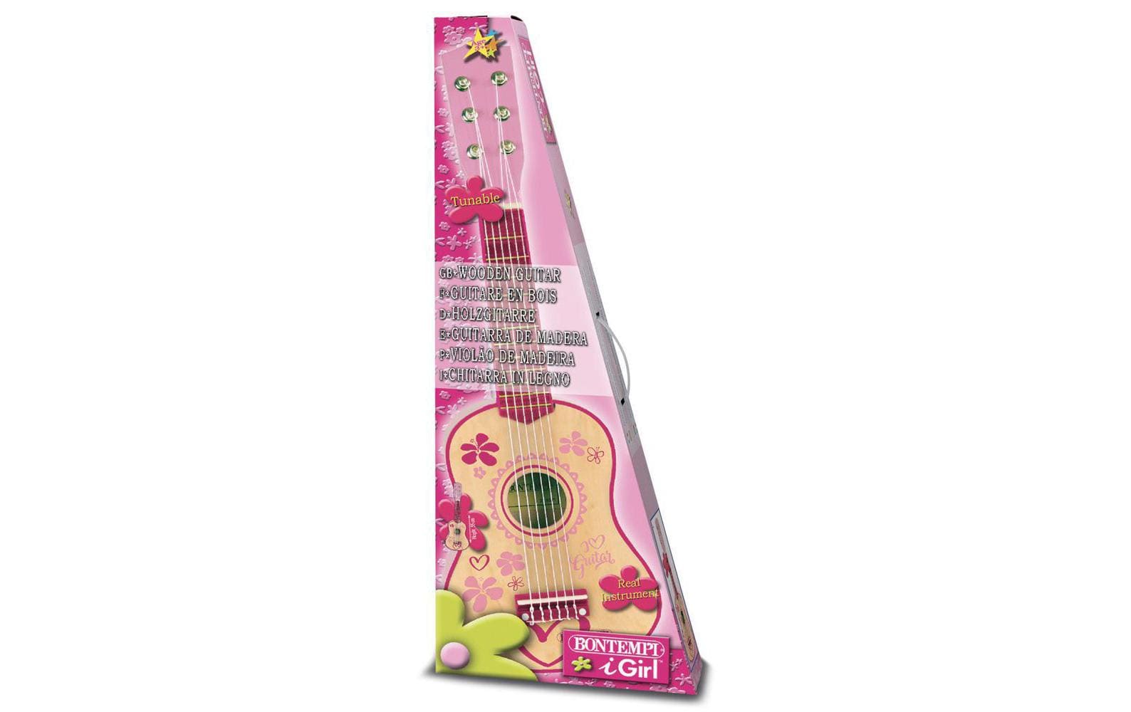 Bontempi Gitarre – 55 cm – ab 3 Jahren – Holz – Pink
