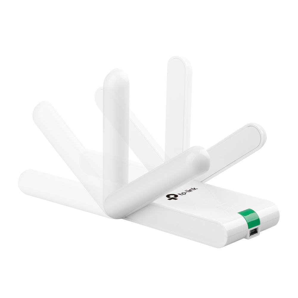 TP-Link TL-WN822N USB-WLAN-Adapter – Wi-Fi 4 (802.11n), bis 300 Mbit/s, 2,4 GHz, externe Antenne