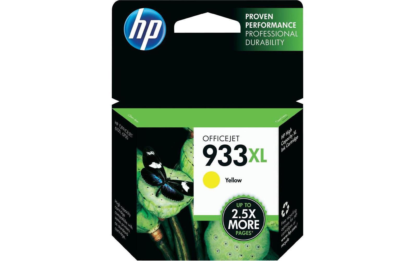 HP Tintenpatrone 933XL, Gelb, 825 Seiten – für HP-Drucker