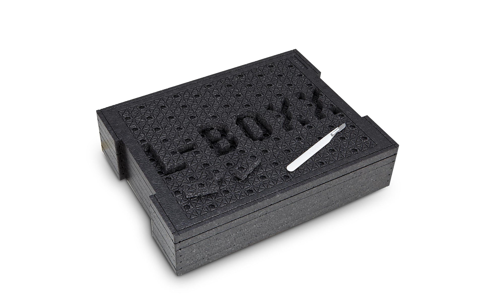 L-BOXX 136 Schnitteinlage – mit 6 genoppten EPP-Platten (15 mm), inkl. Messer, schwarz, für L-BOXX