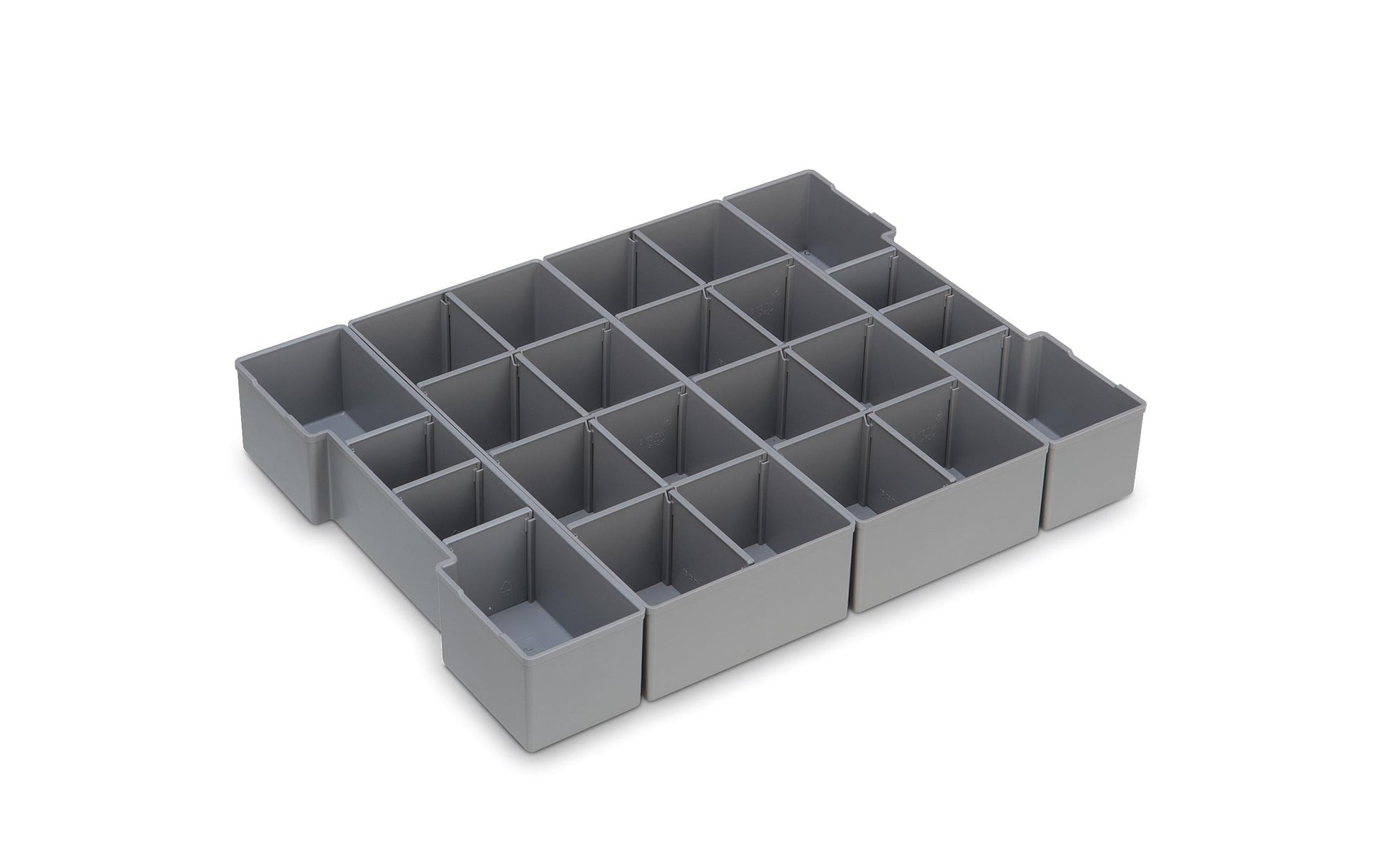 L-BOXX K3 Insetboxenset – 4-teilig, mit Trennwänden, grau, Kunststoff, für L-BOXX 102