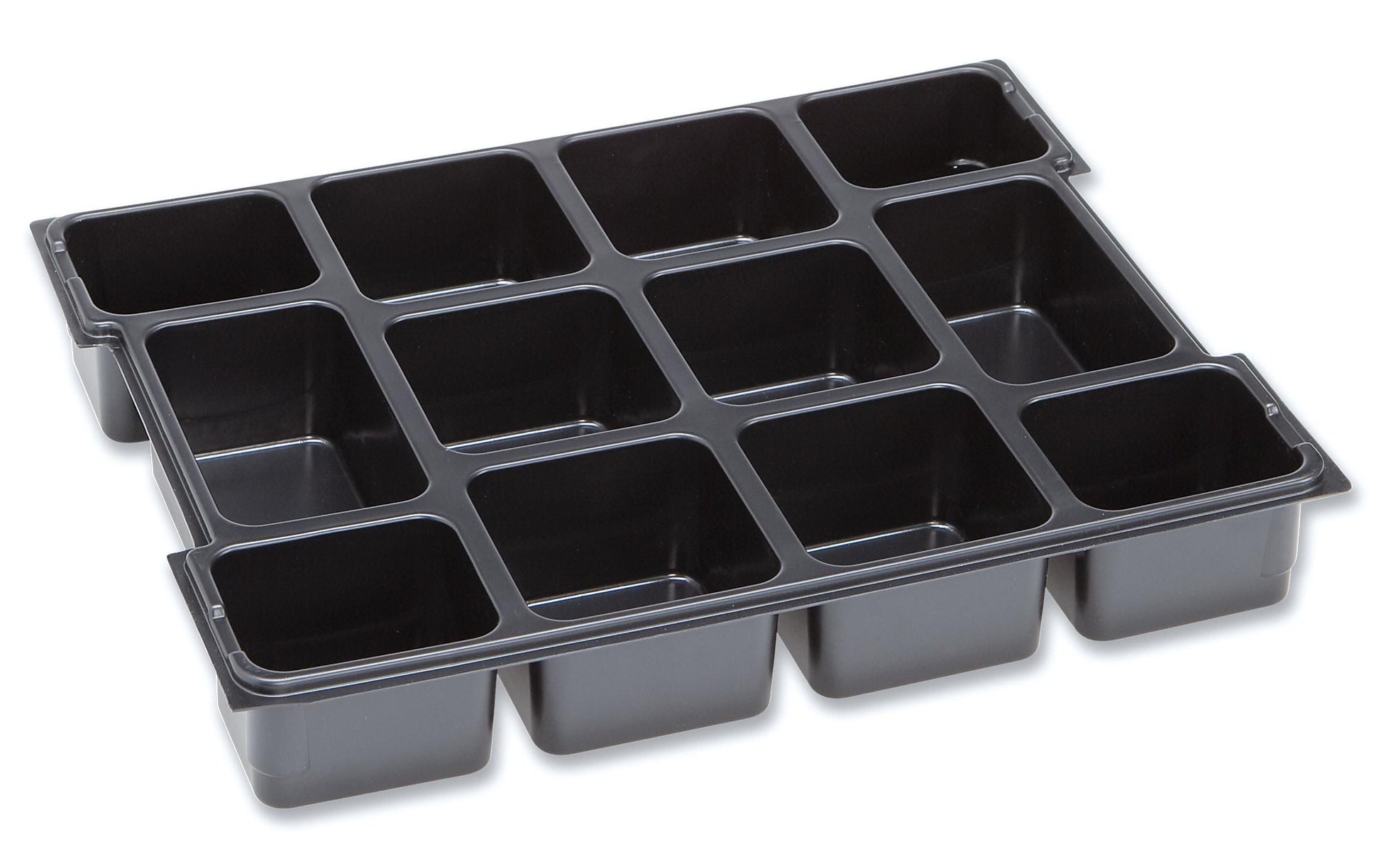 L-BOXX Kleinteileinsatz – 12 Mulden, Schwarz, Kunststoff, für L-BOXX 102
