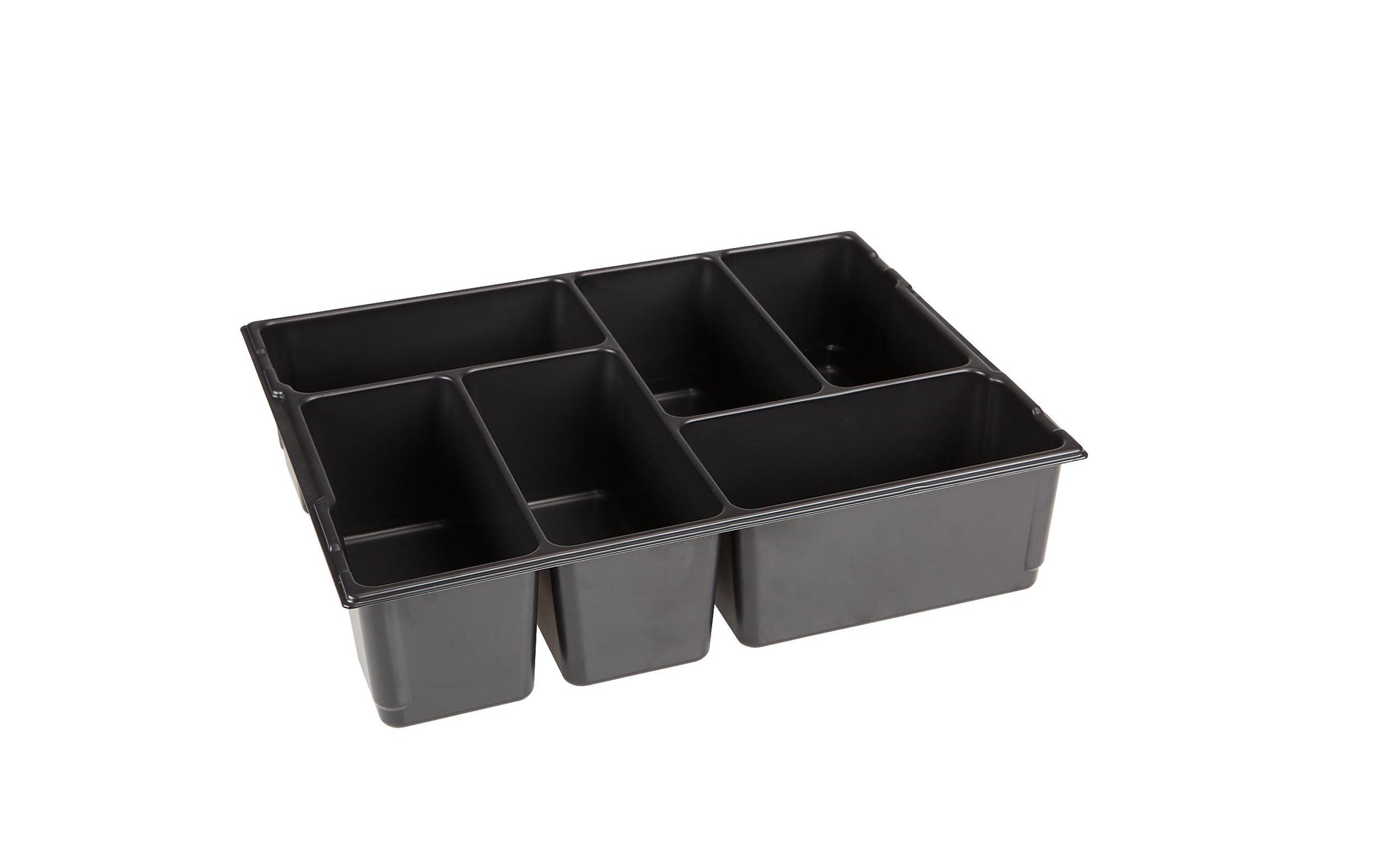 L-BOXX Kleinteileinsatz 6 Mulden – schwarz, für L-BOXX 136, LS-BOXX