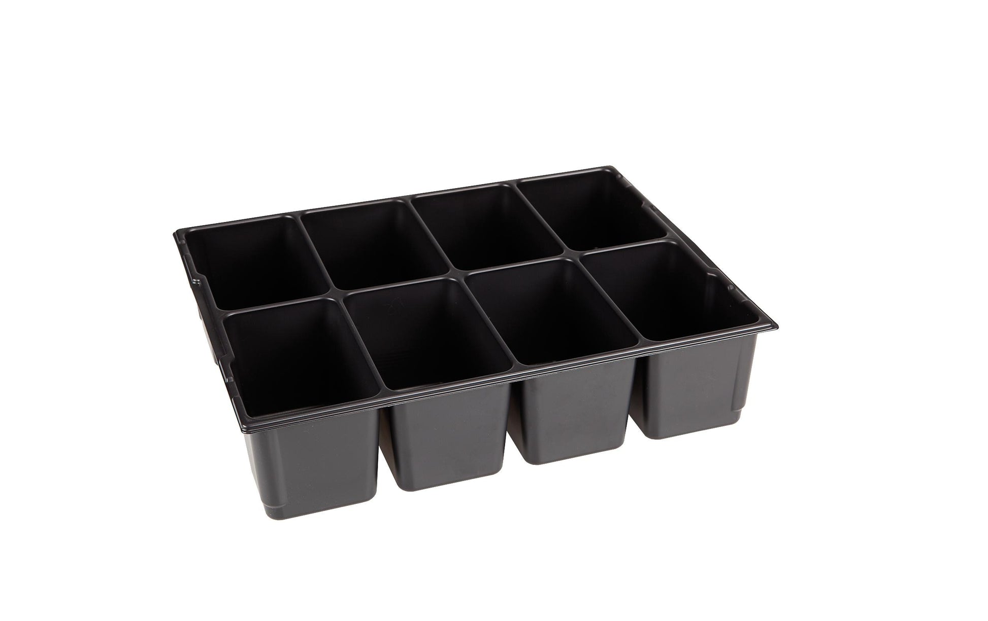 L-BOXX Kleinteileinsatz 8 Mulden – Einsatz-Set, schwarz, Kunststoff, für L-BOXX 136