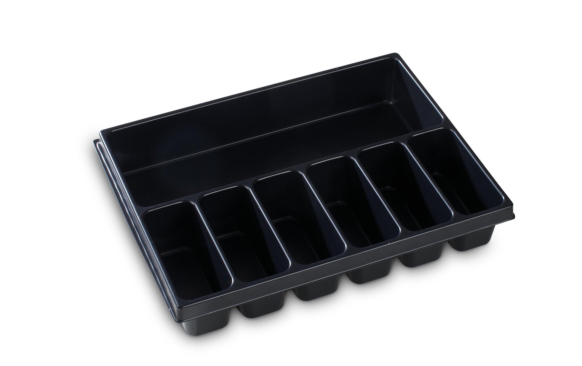 L-BOXX Kleinteileinsatz 7 Mulden – Schwarz, Kunststoff, für i-BOXX 72