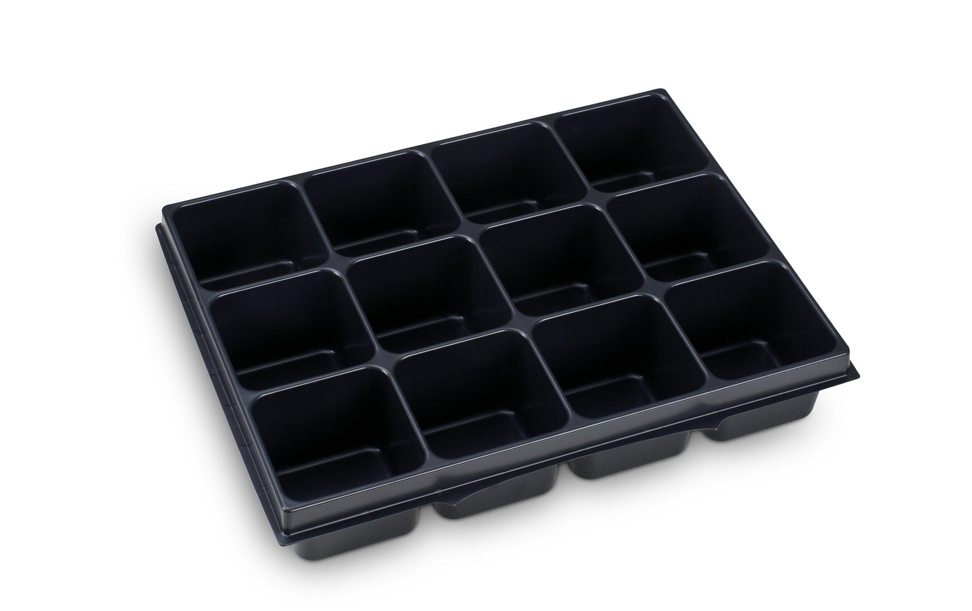 L-BOXX Kleinteileinsatz 12 Mulden – Schwarz, Kunststoff, für i-BOXX 72