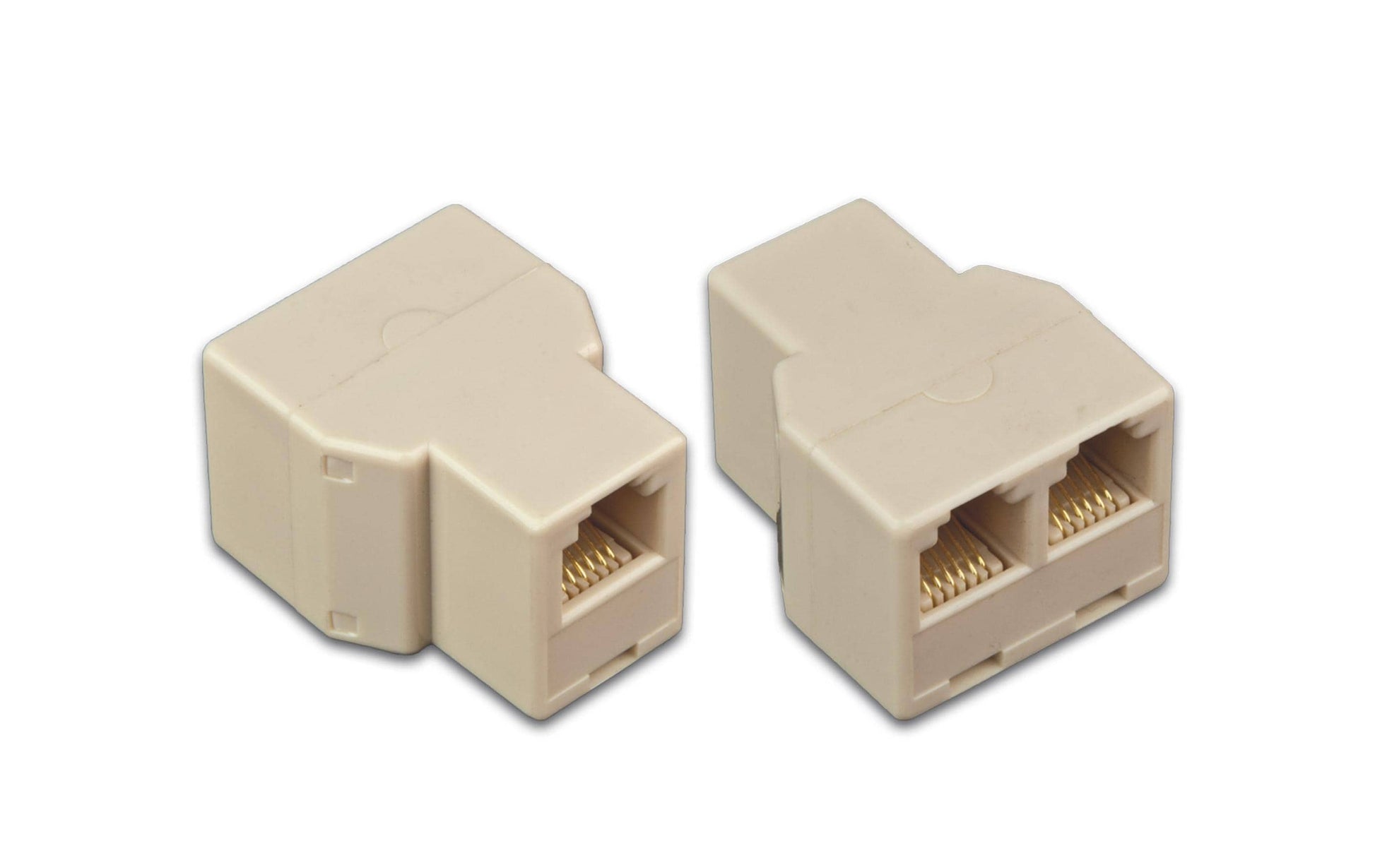 Wirewin MOD DX ADP 6/6-6/6 1:2 Adapter RJ-12 zu 2× RJ-12 – Cat3, Beige