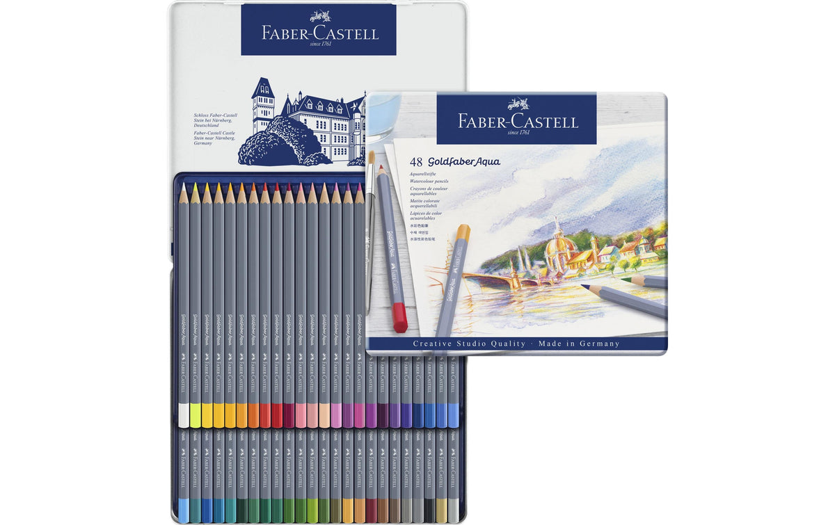 Faber-Castell Aquarellfarbstifte Goldfaber Aqua – 48 Farben