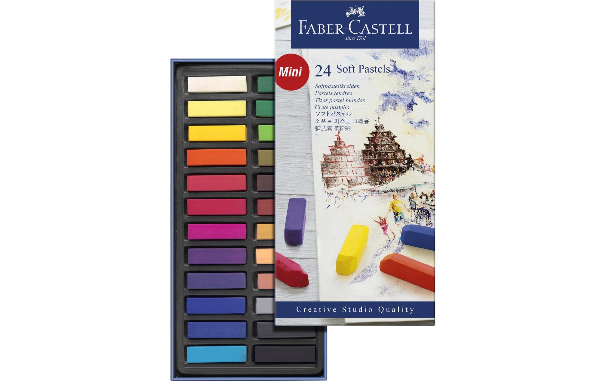 Faber-Castell Softpastellkreiden, sortiert, 24er-Set