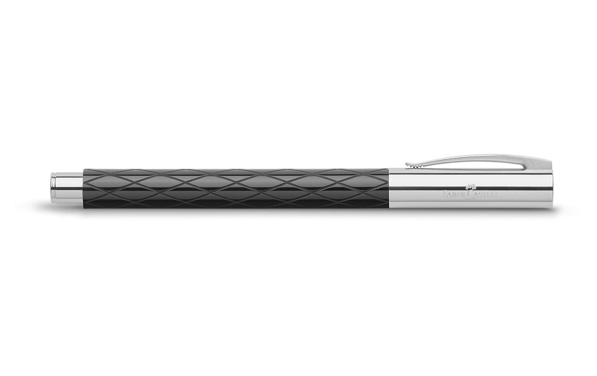 Faber-Castell Ambition Rhombus – Federspitze Medium – für Rechts- & Linkshänder – Schwarz – Patronen