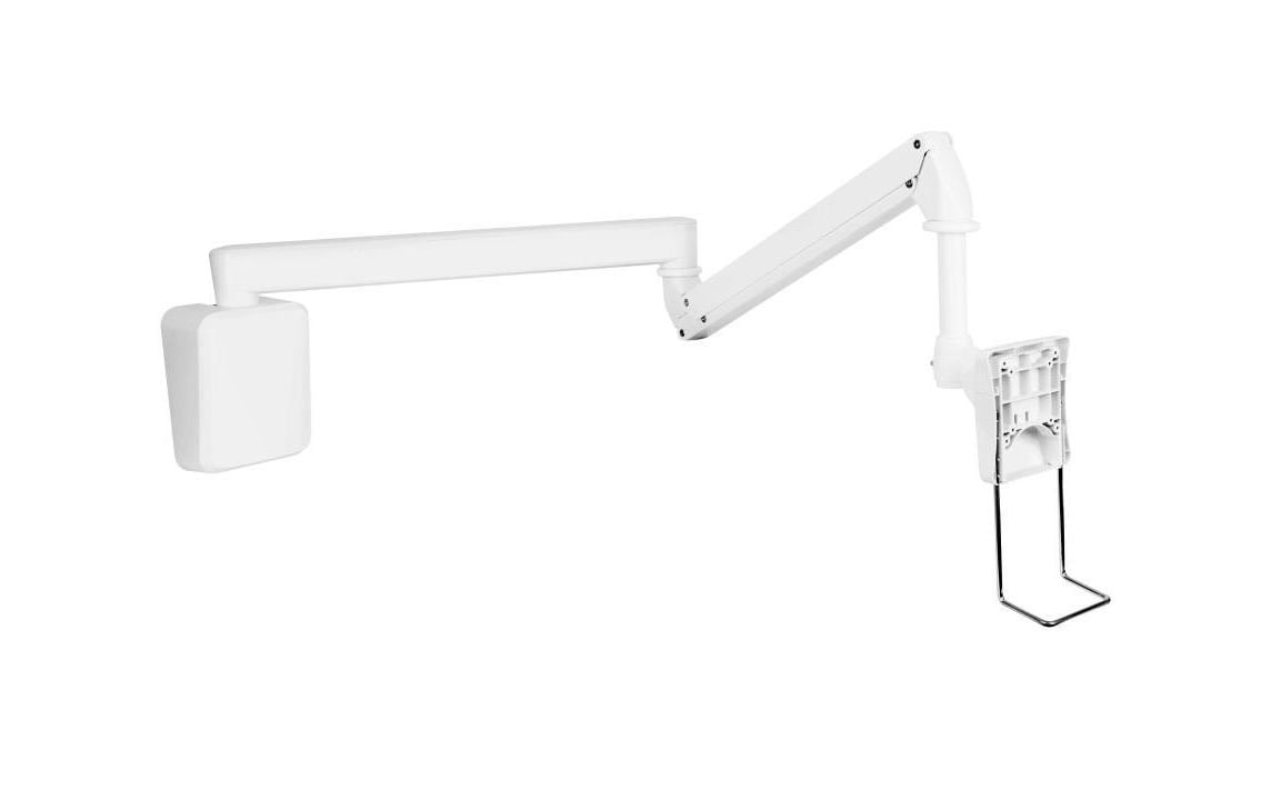 Multibrackets M – Monitorarm – bis 27", VESA 75 × 75 mm, 2 kg, neigbar, höhenverstellbar, weiss