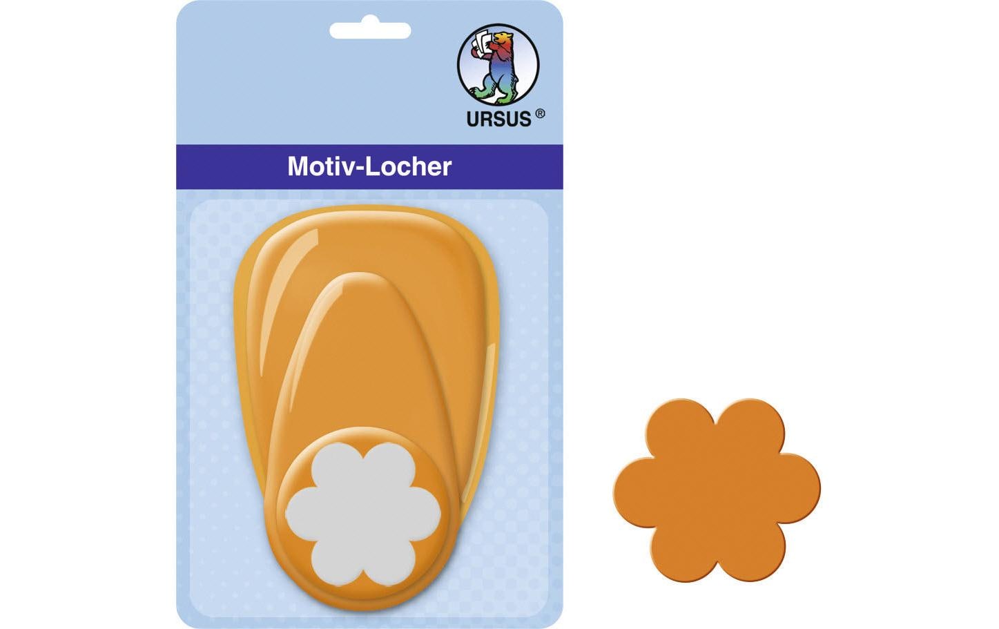 URSUS Motivstanzer Blume – Ø 25 mm, weiss, gelb, 1 Stück