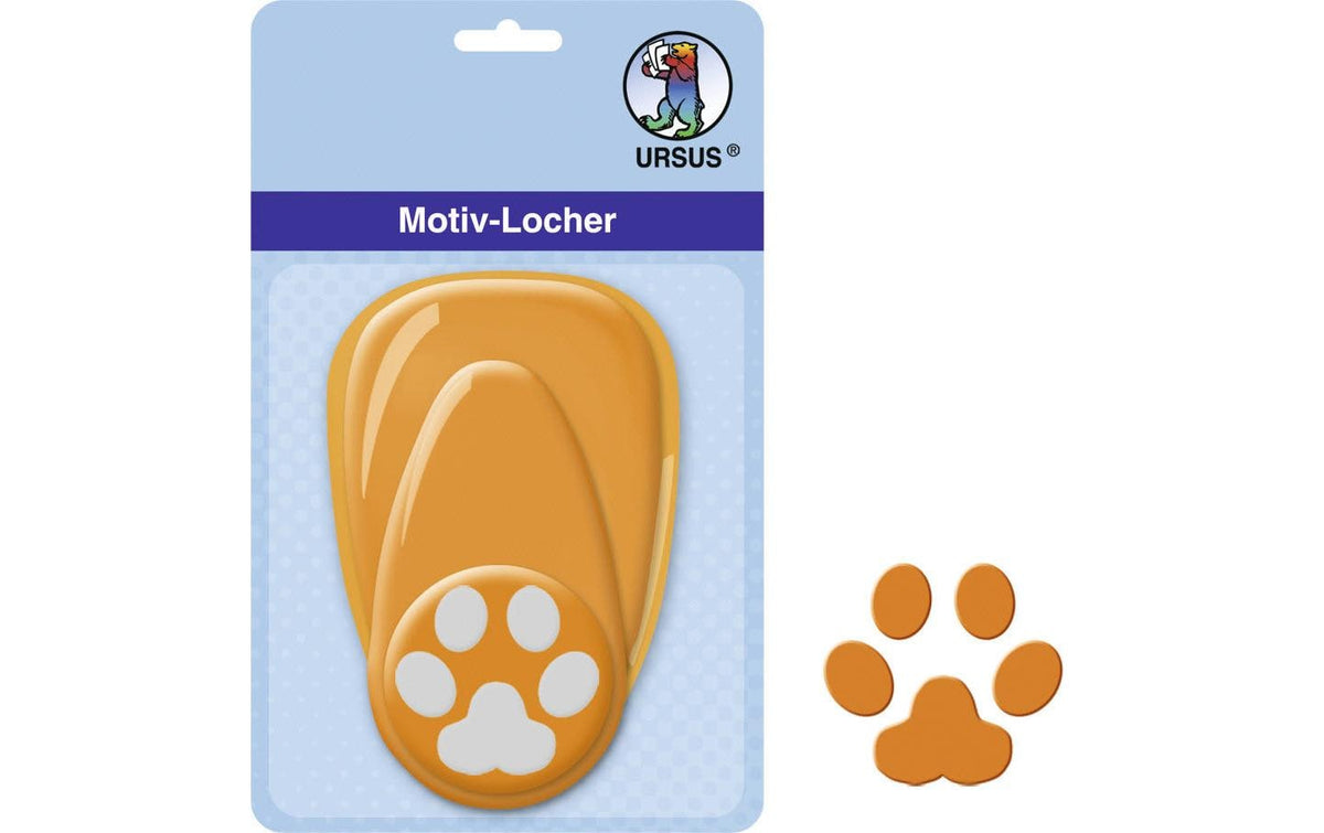 URSUS Motivstanzer Pfote – Ø 25 mm, weiss, 1 Stück