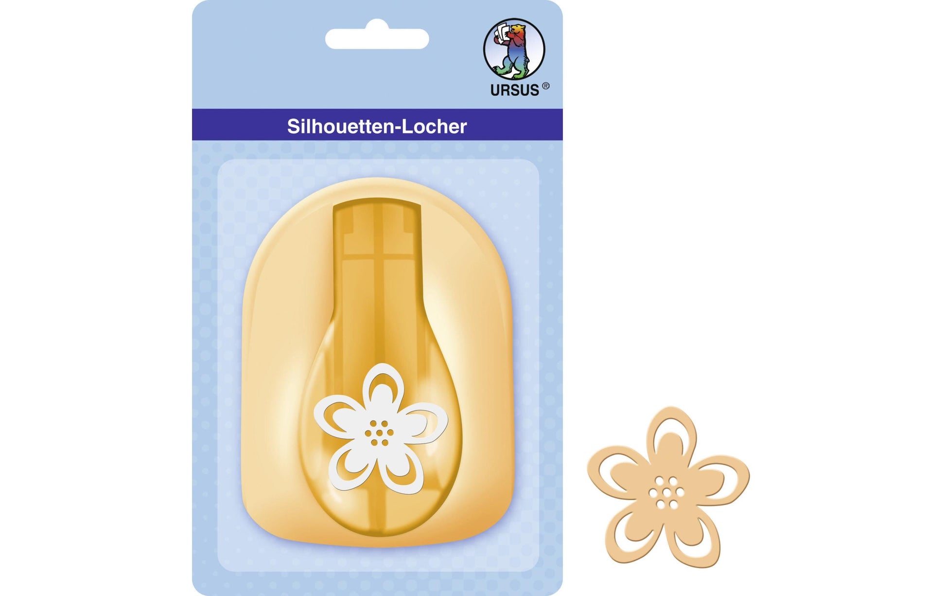 URSUS Motivstanzer Sternenblume – Ø 45 mm, gold, 1 Stück