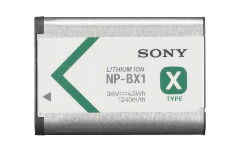 Sony NP-BX1 Lithium-Ionen-Akku – 1240 mAh, 3,6 V – für Sony DSC-RX1, RX100, HX50 und andere – Schwarz