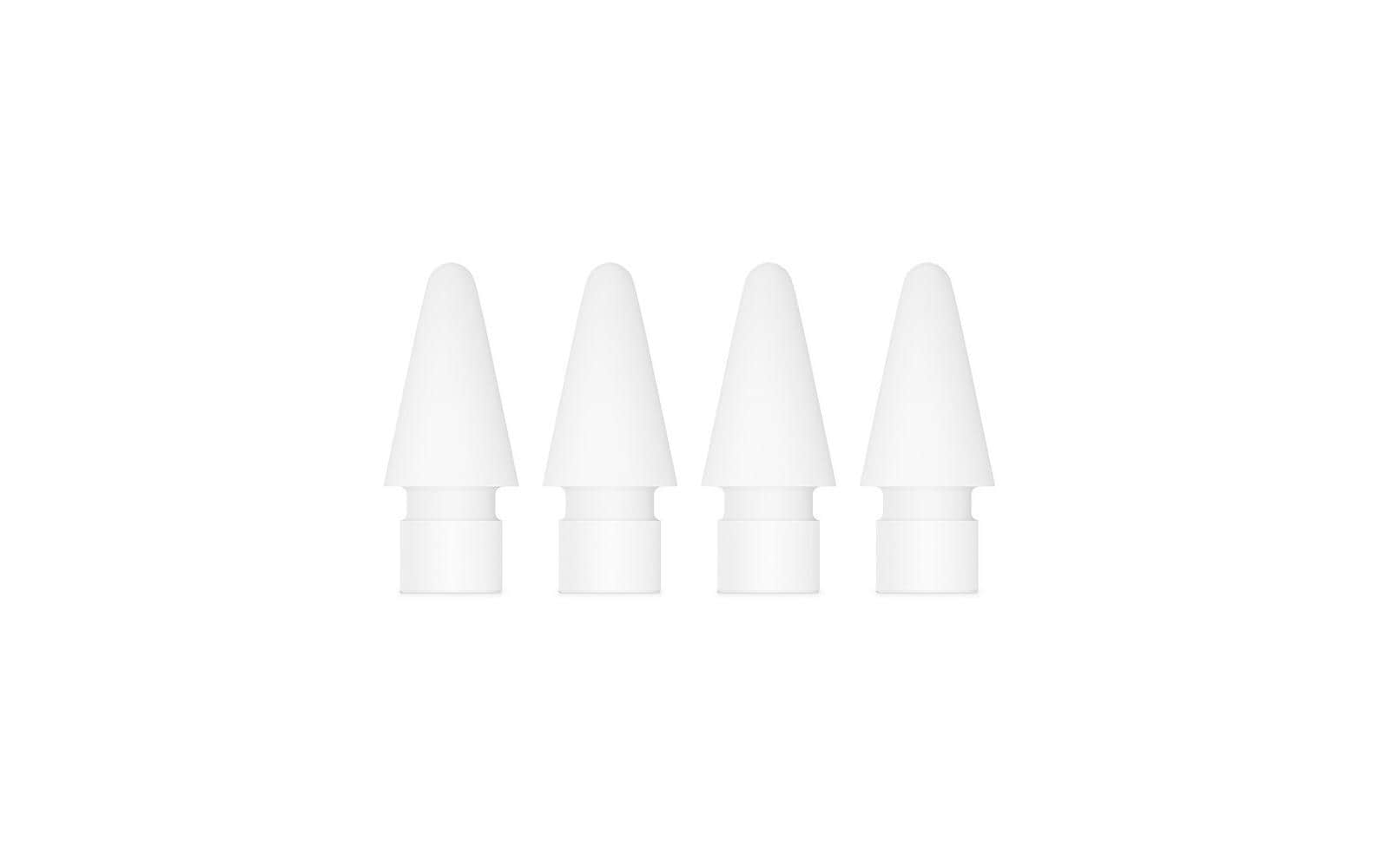 Apple Ersatzspitzen für Apple Pencil (1.–2. Gen., Pro, USB‑C) – 4er Pack, Weiss