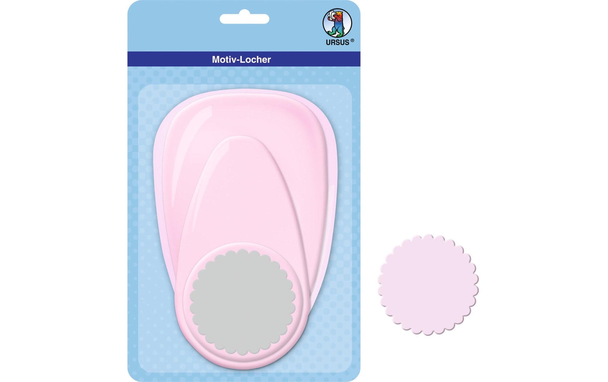 URSUS Ausstechförmchen – Kreis – Ø 76 mm – Pink – für Papier
