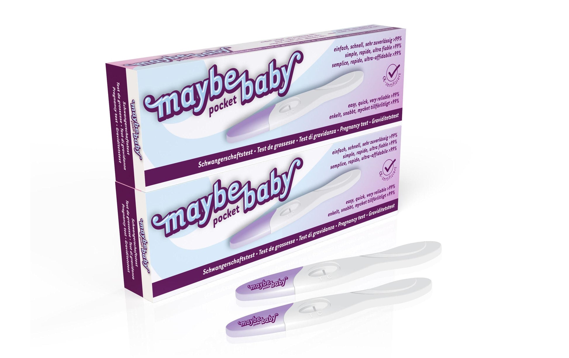 Maybe-baby Schwangerschaftstest – analog – 2 Stk