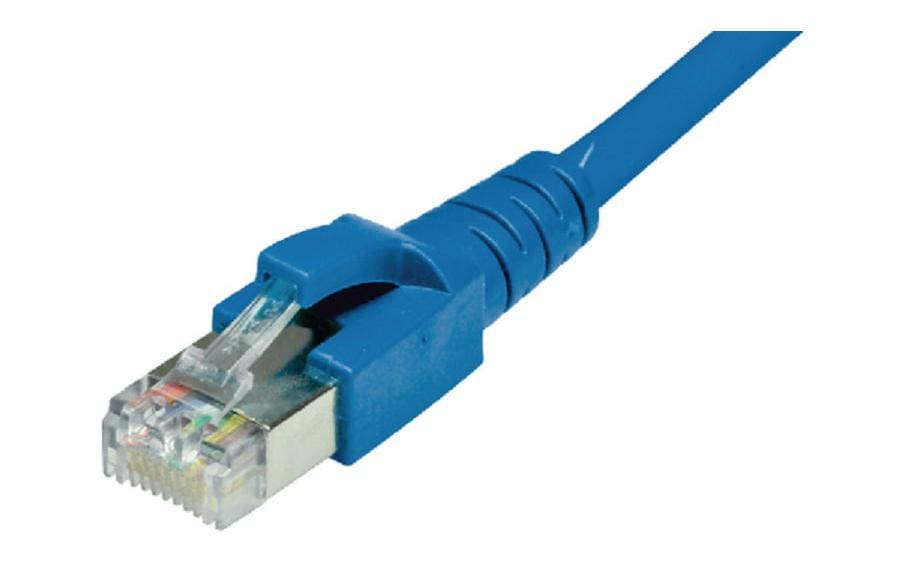 Dätwyler it infra Patchkabel – Cat 6A S/FTP, 10 m, Blau, LSZH, RJ-45