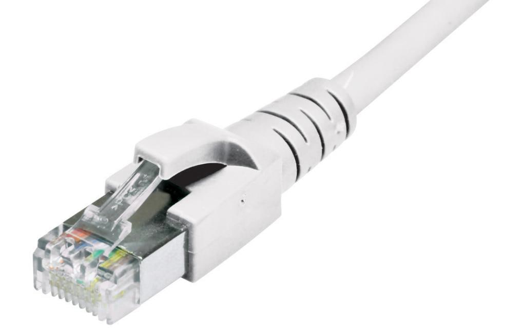 Dätwyler it infra Patchkabel – Cat 6A S/FTP, 2 m, Weiss, LSZH, RJ-45