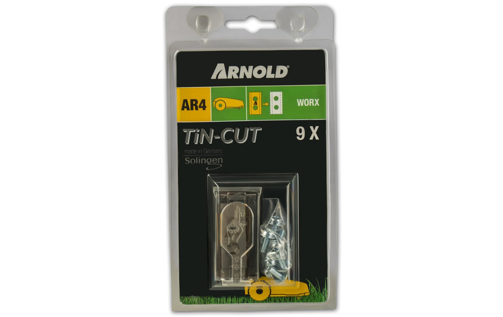Arnold Rasenmäherklinge 36,5 × 0,63 mm – 9 Stk – für WORX Landroid (WG754E, WG791E, WG794E u. a.)